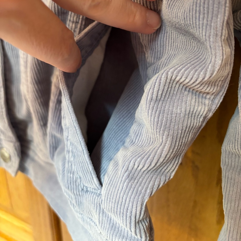 Blue Corduroy Jacket - Sonoma, Size Small - Picture 6 of 12